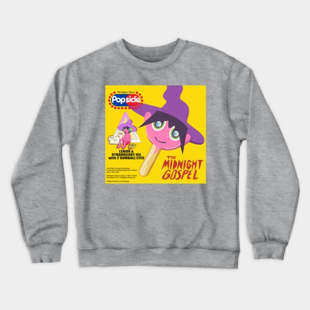 The Midnight Gospel Clancy Pop Crewneck Sweatshirt by Christian Lee Designs